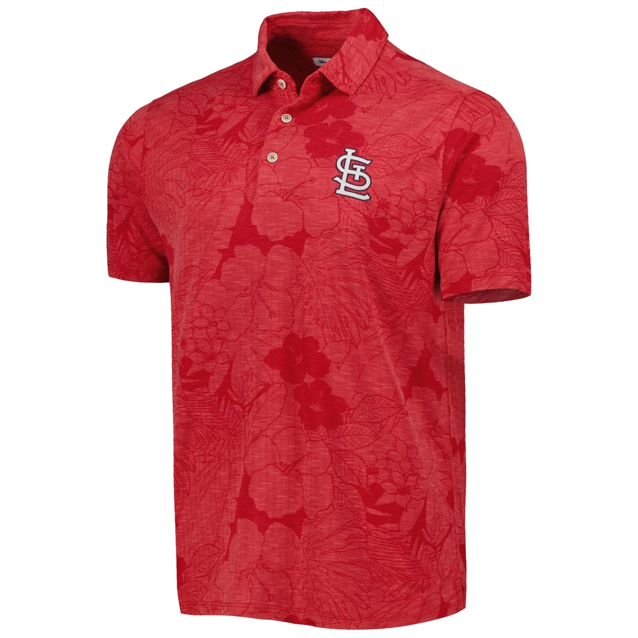 Men's St. Louis Cardinals Tommy Bahama Red Miramar Blooms Polo - Image 2