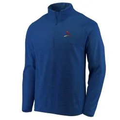 Men's St. Louis Cardinals Vineyard Vines Navy Performance Sankaty Half-Zip Pullover Top
