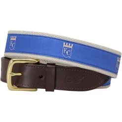 Men's Kansas City Royals Vineyard Vines Royal MLB Canvas Belt