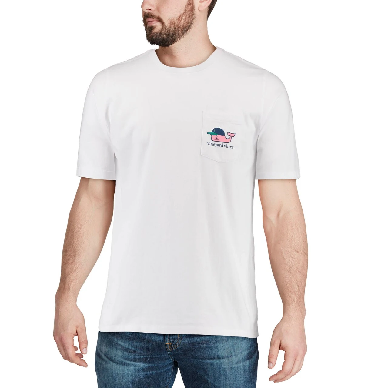 Men's Seattle Mariners Vineyard Vines White Baseball Cap T-Shirt - Image 4