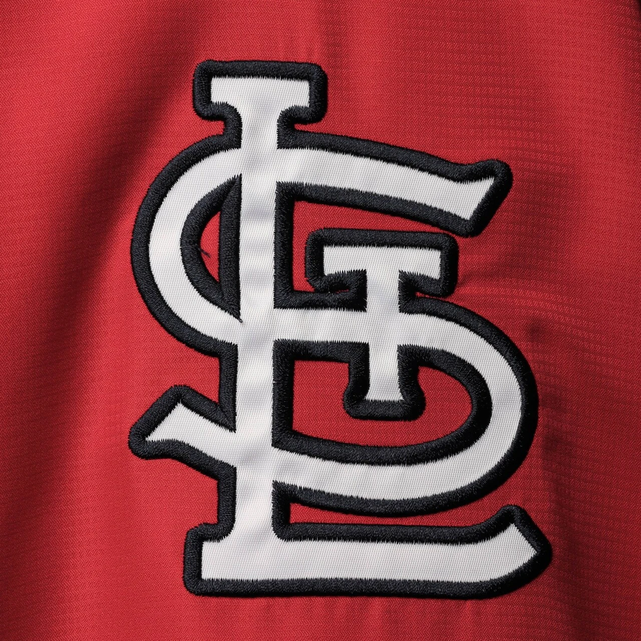 Men's St. Louis Cardinals G-III Sports By Carl Banks Navy/Red Lineman Half-Zip Hoodie Jacket - Image 4