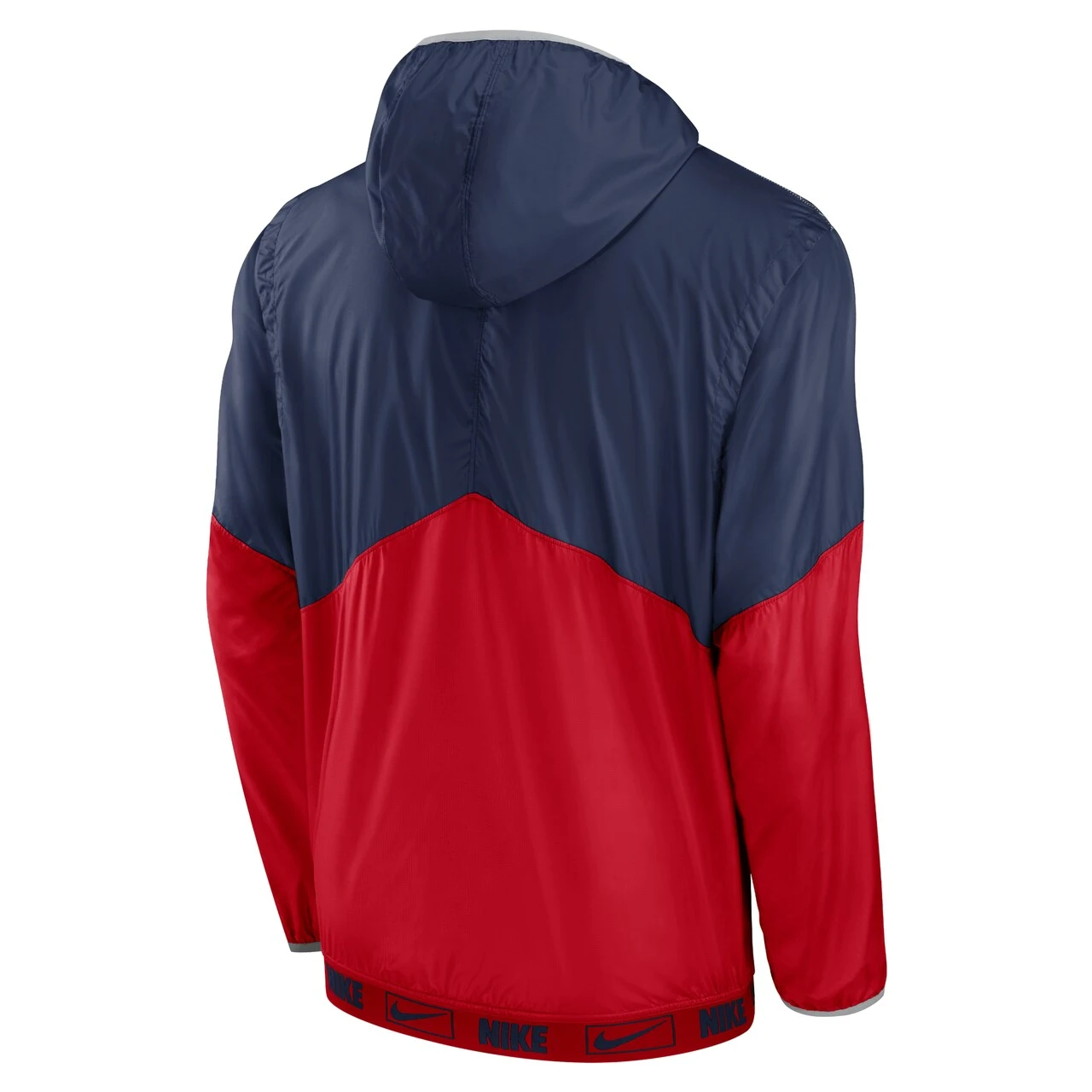 Men's St. Louis Cardinals Nike Navy/Red Overview Half-Zip Hoodie Jacket - Image 3