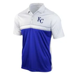 Men's Kansas City Royals Antigua Gray/Royal Answer Polo