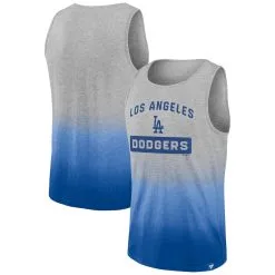 Men's Los Angeles Dodgers Fanatics Branded Gray/Royal Our Year Tank Top