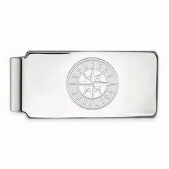 LogoArt Seattle Mariners Sterling Silver Money Clip