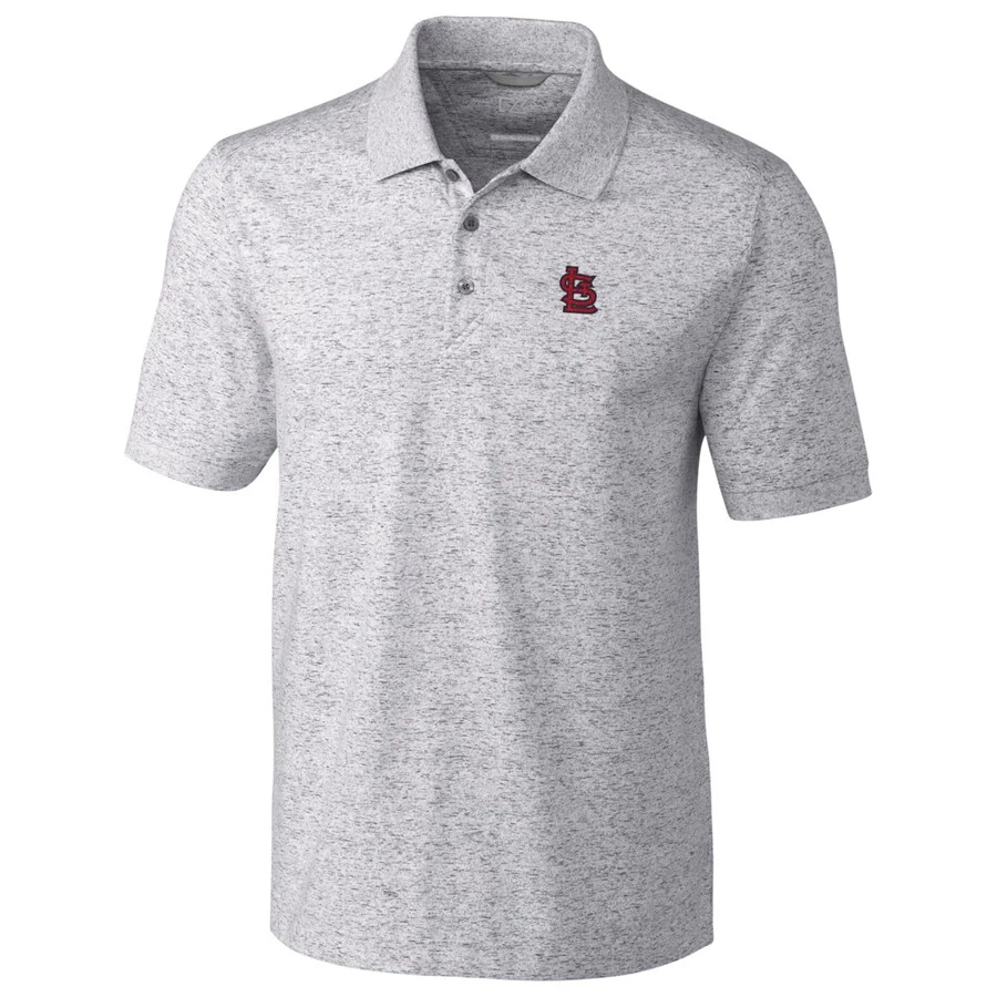 St. Louis Cardinals Cutter & Buck Advantage Polo Space Dye - Gray