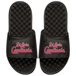 St. Louis Cardinals ISlide MLB Tonal Pop Slide Sandals - Black