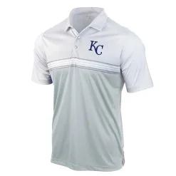 Men's Kansas City Royals Antigua Gray/White Answer Polo