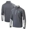 Men's Seattle Mariners Columbia Charcoal/White Omni-Wick Shotgun 2.0 Quarter-Zip Pullover Top